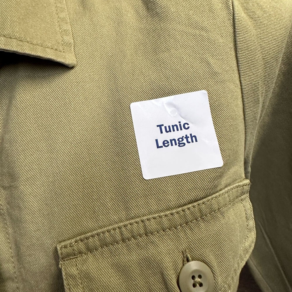 Old Navy Olive Button Down Shirt - Picture 3 of 8